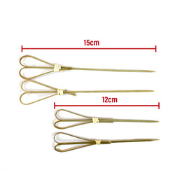 Bamboo Skewer with Knot 12cm & 15cm (TYH146) Green